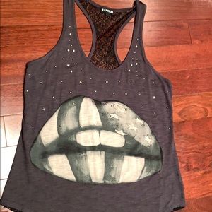 Express tank, lace back